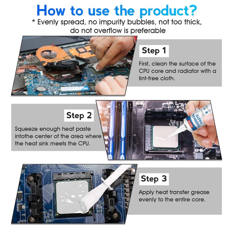 Miioto Cooling paste, cooling paste CPU, CPU thermal paste, resistant