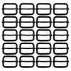 BIKICOCO hebilla metálica de ajuste deslizante tri-glides, 1 x 3/4