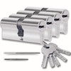 Set of 4 45/45 mm Lock Cylinders with Single Keyed,