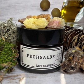 Salve Tree Resin Balm Ointment, Natural Spruce and Pine Resin, from Austria's Forests, Pure Natural Product, No Preservatives, Traditional Recipe (Olive Oil, 50 ml)