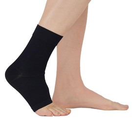 medi Seamless Knit Ankle Support - sprains, rheumatic & osteoarthritis condition Black S