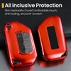 Coverforkey for Jeep Key Fob Cover with Upgraded Anti-Lost Metal
