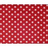 Richlin Fabrics Star Print, White on Red