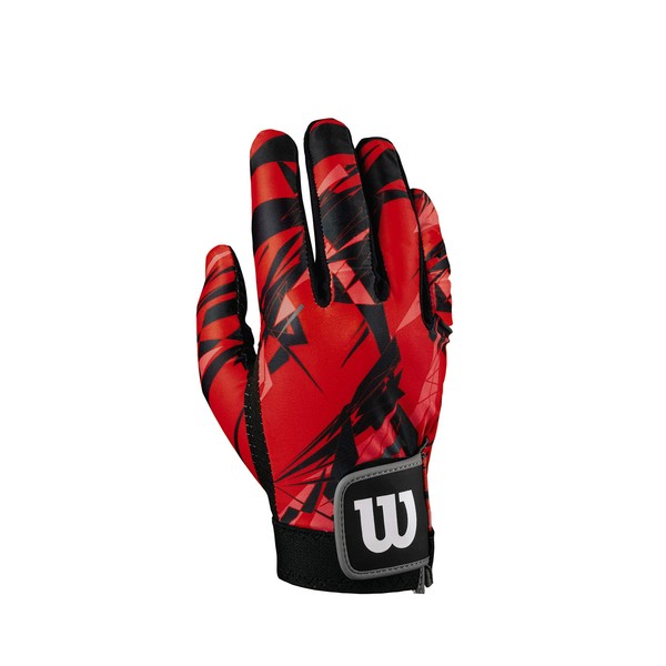 WILSON Clutch Racquetball Glove - Right Hand, Large, Bred/Black