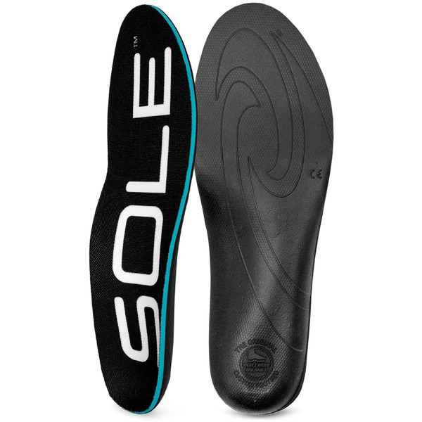 Sole Active Thick High Volume Footbed Insoles, Mens Size 13 / Womens Size 15