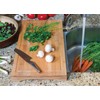Lipper International Bamboo Wood Over-The-Sink/Stove Kitchen Cutting and Serving Board,