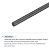 QUARKZMAN Carbon Fiber Rod 0.5mm x 250mm for RC Car