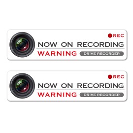 Drive Recorder, Recording In Progress Display Sticker, Waterproof, Stylish, Prevents Tailgating