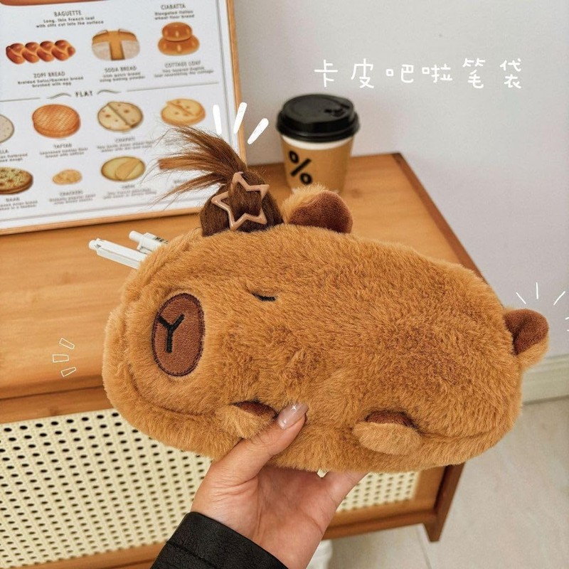 HSYHERE Capybara - Estuche para lápices con cierre, para guardar