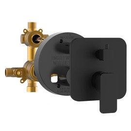PULSE ShowerSpas 3007-RIVD-MB Two Way Tru-Temp Pressure Balance 1/2" Rough-In Valve with Square Oil-Rubbed Bronze Trim Kit