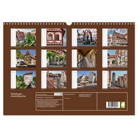 Nördlingen - Ansichtssache (Wandkalender 2026 DIN A3 quer), CALVENDO Monatskalender