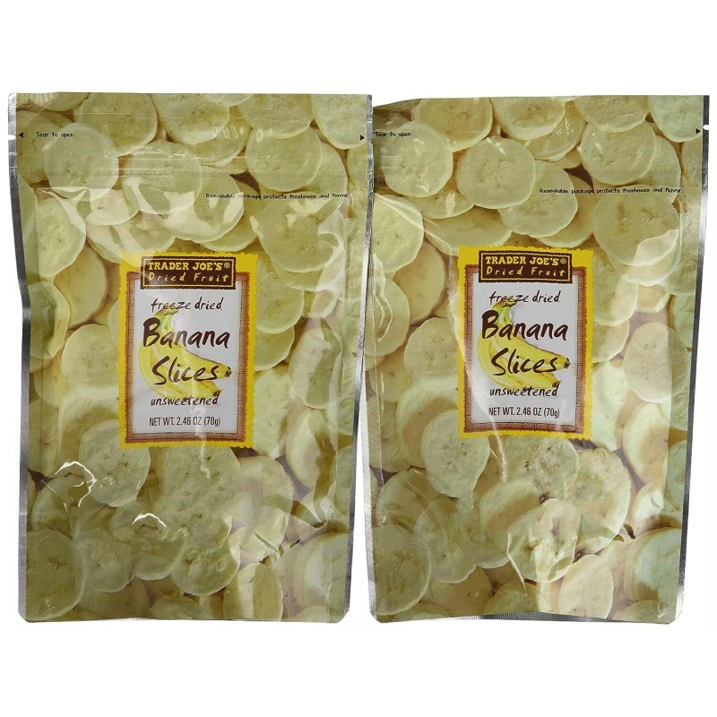 Trader Joe's 4 X Trader Joe's Freeze Dried Banana Slices