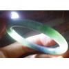 Certified Green 100% A JADE Jadeite Baby Circle Bangle Bracelet