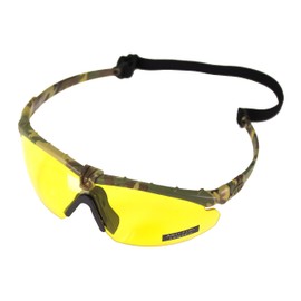 Nuprol Battle Pro Eye Protective Airsoft Glasses; Multicam; Standard Type; Yellow
