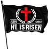 Jesus Christ He Is Risen Flag 3x5 Ft American Jesus