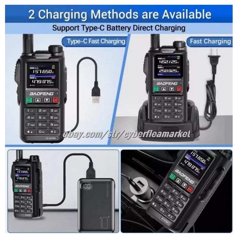 BaoFeng UV18 Pro Max GPS Air Band Walkie Talkie NOAA