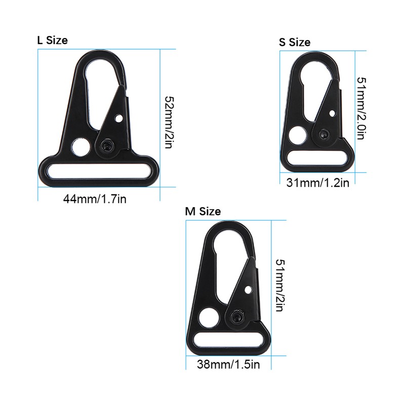15Pcs Outdoor Backpack Clips Enlarged Mouth Hooks Key Chain Hanging