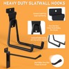 INCLY 30PCS Slatwall Accessories Set, Includes 4 Pack Ventilated Metal