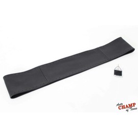 Auto Champ of Texas: Compatible with 2007-2014 GMC Yukon SLT XL SLE Denali Replacement Leather Wrap Steering Wheel Cover, Black for Enhanced Grip and Comfort