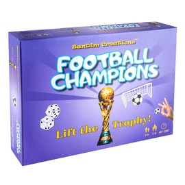 SanDim Creations Football Champions Board Game - Family Board Games for Kids and Adults - Soccer Strategy Board Game Ages 14+ - Sports Trivia Game for 1-4 Players - Limited 2023 Cup Edition