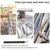 Operitacx Labor Saving Rebar Tie Wire Twisting Tool Semi Hook