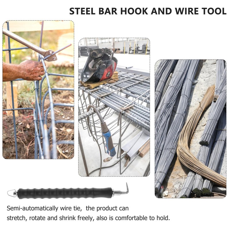 Operitacx Labor Saving Rebar Tie Wire Twisting Tool Semi Hook