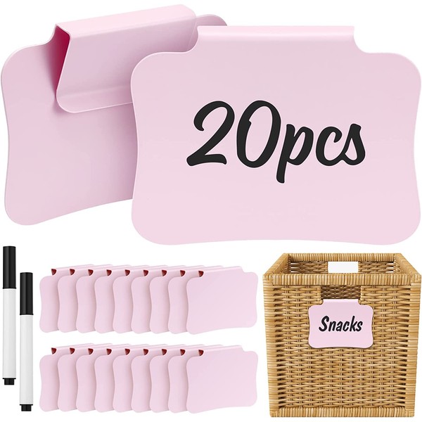 Plastic Basket Labels Clip On Removable Basket Bin Labels Storage