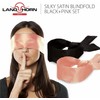 2 Pack Silk Satin Eye Mask Soft Satin Eye Cover