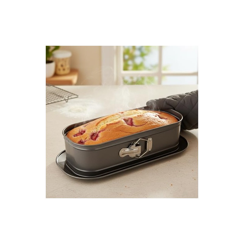 Relaxdays Springform Loaf Tin 8 x 30 x 12 cm