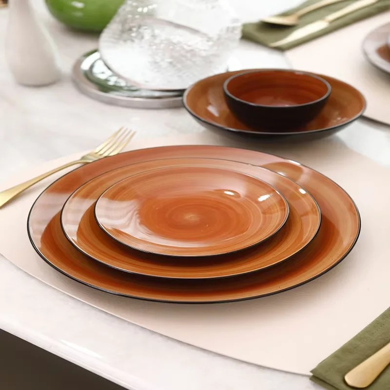 September Promotion Unique Tableware Set Includes Plates Bowls and Cups