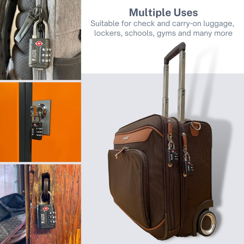 Suitcase Lock - Set of 3 - TSA Travel Lock