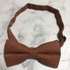 Brown Orange [Bow Tie & Pocket Square] 2-piece Set, Men's