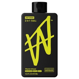 W By Jake Paul Hydrating Mens Shampoo and Conditioner 2 in 1 for All Hair Types, Vitamin-Infused, No Artificial Dyes Deep Woods, 16 fl oz
