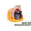 Fenix ALG-03 headlamp helmet mount with EdisonBright Battery Case for