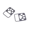 POETRYXIAO Tail Light Cover Guard with Dog Paw Style (Halogen