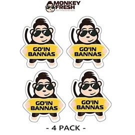 Monkey Fresh Hanging Car Air Fresheners (Go'In Bananas)