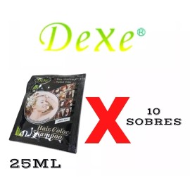 Dexe Shampoo Con Tinte Instantáneo Facil Hogar  Color Rojo