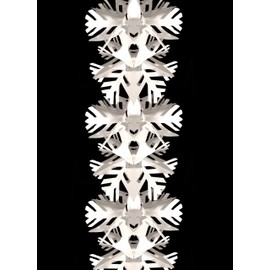 9ft Beautiful White Snowflake Garland Christmas Decoration