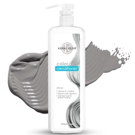 Keracolor Clenditioner SILVER Hair Dye - Semi Permanent Hair Color Depositing Conditioner, Cruelty-free, 33.8 Fl. Oz.