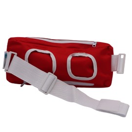 EMPOWER YOUR CHANGE Ostomy Active Guard | Ostomy Cover | Ostomy bag covers | Ostomy Swim Wrap (Red & White, L-XL 34-44)