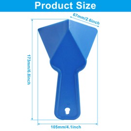 Moicstiy 4 Pcs Drywall Trowel Plastic Inside Corner Trowel Tool for Drywall Tools Corner Trowel Building scraping(Blue)