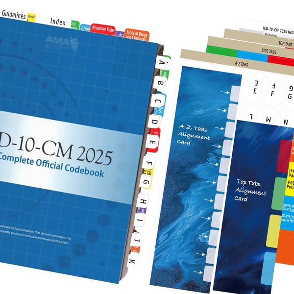 Index Tabs for ICD-10-CM 2025 The Complete Official Codebook -