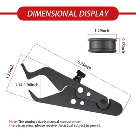 pinflaw Pack of 2 Throttle Lock Assist, Throttle Handle Holder Accessories, Cycling Cruise Control Throttle Clip, Sutible for Most Motorcycle Electric Vehicles (Black #2)