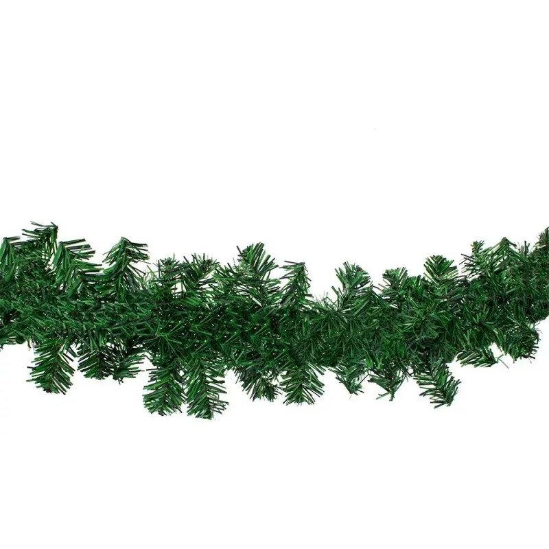 TAMCHIC Guía Guirnalda Navideña Verde Pino Flexible 30cm Ancho 2.75m