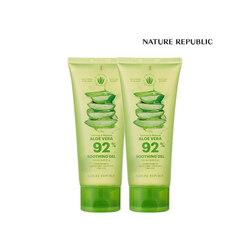 Nature Republic 네이처리퍼블릭 1+1 수딩 앤 모이스처 알로에베라 수딩젤 (튜브)