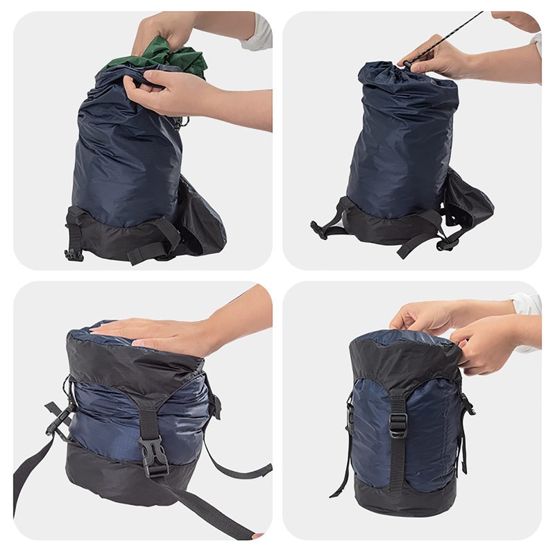 Yundxi Compression Stuff Sack, 8L/18L/25L/35L Lightweight Sleeping Bags Storage Compression