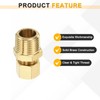 sourcing map 5Pcs Brass Compression Tube Fitting, 5/16" Tube OD