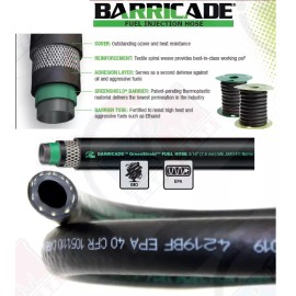 GATES 27348 Barricade 5/16" ID (7.94mm) Fuel Injection Hose (MPI) 2 Feet Length