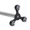 Zeller Kitchen Roll Holder 14x14x33cm with Suction Cap, Silver
