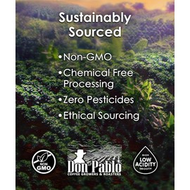 5LB Don Pablo Gourmet Coffee - Brazil Cerrado - Medium Dark Roast - Whole Bean Coffee - 100% Arabica Beans - Low Acidity and Non-GMO - 5lb bag
